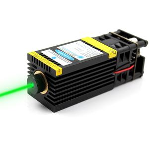 OXLasers 520nm 1W绿光激光模组大功率激光器可调焦粗光柱带PWM控制12V 1000mW驱鸟激光头高速警示灯可闪烁