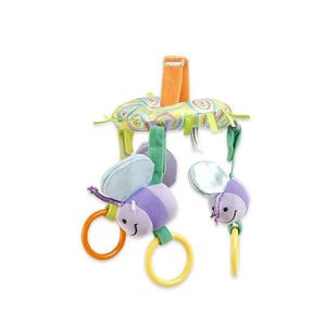 DISNEY迪士尼宝宝多功能益智玩具婴儿车挂床挂牙胶响纸摇铃安全镜