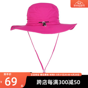 探路者帽子2019夏季新款女式速干大檐遮阳帽时尚运动帽TELH82826