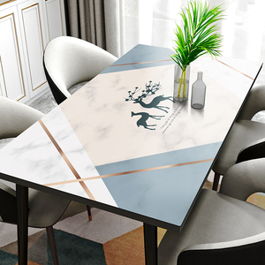 硅胶桌垫 大理石纹桌布轻奢高级感防水防油免洗餐桌茶几垫北欧风