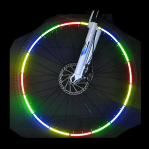 自行车反光贴纸单车刀圈反光贴夜骑反光条警示死飞车贴反光贴
