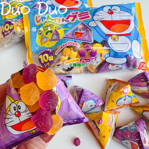 日本万代哆啦A梦水果味软糖机器叮当猫可爱卡通造型QQ糖儿童零食