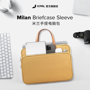 JCPal本朴电脑包手提包适用于13/14寸男包苹果笔记本2024新款MacBookPro/Air15M3华为16寸女士笔记本保护套
