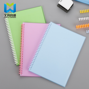 彩色活页圈文件夹简易便捷PP材质套装30孔内芯笔记本装订整理文具