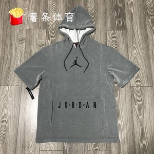 Air Jordan 灰色 刺绣 无袖 连帽衫 卫衣 套头衫 931838-091