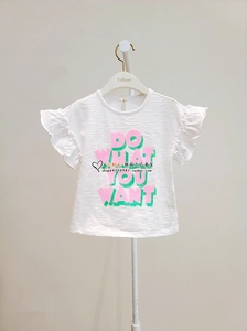 特Tiffany韩国直邮童装代购2022年夏款女童短袖T恤KKT010 110-165