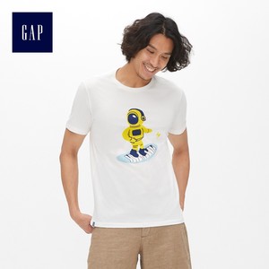 Gap男装纯棉短袖T恤夏季488175 E 2019新款男士