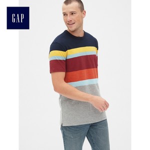 【折扣价】Gap男装纯棉短袖T恤夏季424523 2019新