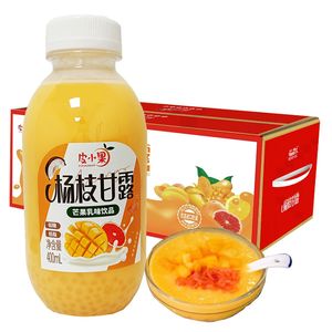 正品皮小果杨枝甘露西米草莓哈密瓜奶昔真实果肉400ml*6瓶装饮品