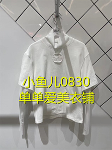 3H4B505 835 165现货 【小鱼儿专柜正品】23冬3-1假两件长袖T恤