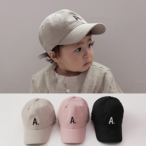 韩国宝宝帽子春秋新款鸭舌帽婴儿童棒球帽女童1-3岁男童帽小童