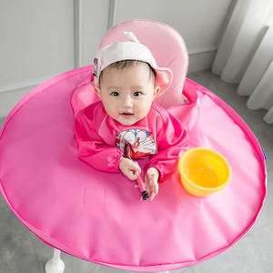 宝宝餐椅防脏神器围垫托盘BLW自主进食喂饭婴儿学吃饭防水围兜衣