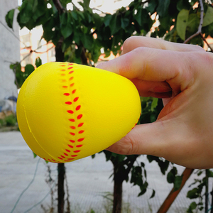 儿童中小学用PU软式安全棒垒球海绵棒球Tee-Ball发泡棒垒球乐乐球