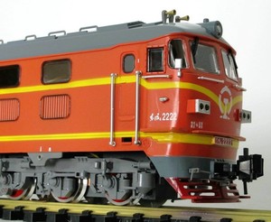 中国1/22.5 G比例 东风DF4B 内燃机车 敞64煤车 平板车 火车模型