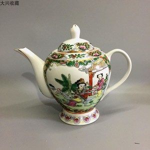大兴收藏文革 七八十年代库存老厂货老瓷器 茶杯 广彩茶壶  茶具