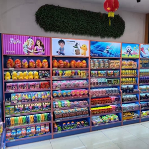糖果货架糖丸包柱商场卡通展示柜超市糖果中岛柜儿童潮玩货架定制