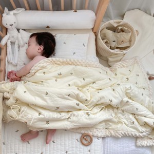 ins豆豆毯婴儿秋冬盖毯宝宝小被子薄款儿童毯子新生儿毛毯安抚毯