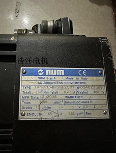 BPH1154K5QF2C01，NUM伺服电机维修 维修编码器调试原点维修转子