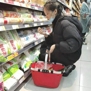 可折叠超市购物篮便携买菜收纳篮野餐环保蔬菜水果篮手提篮鸡蛋篮