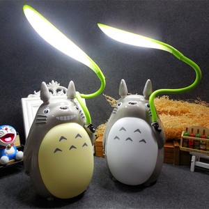卡通龙猫USB充电台灯创意二用小夜灯宫崎骏款儿童学习台灯夜灯