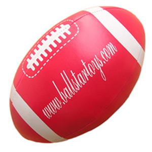 starball外贸仿皮彩色儿童玩具美式流行橄榄球填充软球手抓球6寸