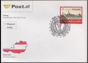 奥地利2009邮票 建筑 圣博尔坦建城850周年 1全 首日封 全品