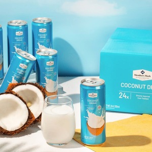 小冉家山姆代购MM泰国进口椰子水饮料罐装60%椰奶融合30%椰子汁