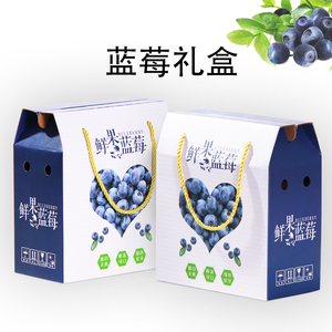 蓝莓礼盒包装盒箱子水果树莓托盘展示盒125克塑料盒蓝莓泡沫箱子