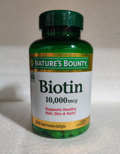 美国 Nature's Bounty Biotin 自然之宝 生物素 10000mcg*250粒
