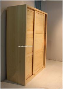 广州香港家私订造全实木环保衣柜无甲醛实木趟门柜白色儿童衣橱柜