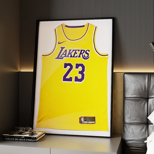 球衣收藏相框挂墙足球篮球NBA签名纪念装裱衣服展示外框裱框定制