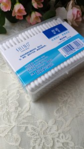 丝诺棉签200支盒装 纯棉双头/棉棒 上妆/卸妆棉花棒一次性清洁