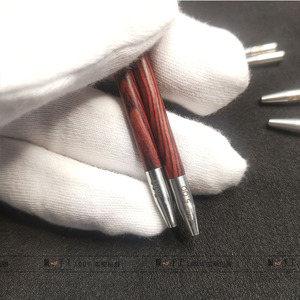 迷你版可拆配件手工环针针套檀木骨针304不锈钢针套毛衣针配件