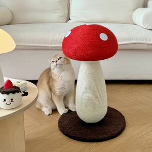 Gido红蘑菇猫抓板加大高版耐磨不掉屑猫爬架猫抓柱磨爪宠物玩具