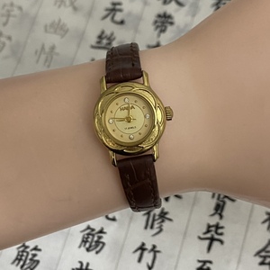库存海达手表精致小款手动上弦机械女表经典复古全钢简约女手表