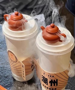 迷你茶壶加干冰冒烟奶茶装饰刺身摆盘可开盖可加水指尖壶最小茶壶