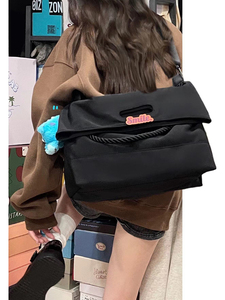 日本代购onespo包包女新款宽带斜挎包大容量百搭邮差包上课托特包