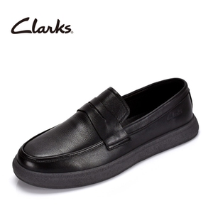 clarks其乐男士软底一脚蹬乐福鞋真皮透气平底舒适开车鞋简约单鞋