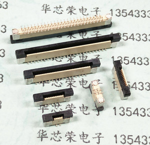 FPC连接器 0.5mm 双排针错位脚 立式贴片 12P14P16P18P20P22P24P