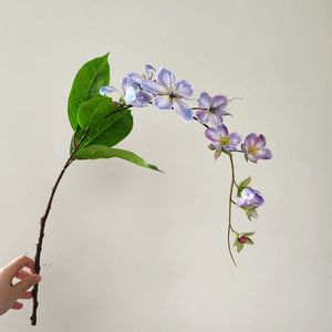 仿真花垂丝海棠假花3D打印色 高档绢花茉莉 造型花材场景布置