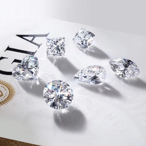 恒心珠宝GIA裸钻定制50分一1克拉裸石心形订婚钻石戒指女项链求婚