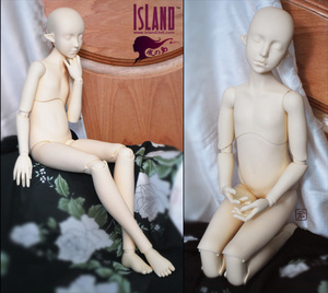 ID岛社正版1/3BJD娃娃身体SD三分天使体进口环保树脂素体裸娃配身