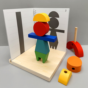 儿童益智玩具3D空间构建积木三维立体投影三视角逻辑思维训练数学