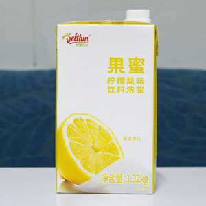 德馨珍选果蜜百香果柠檬水专用糖浆奶茶店商用饮料浓浆伴侣1.32kg