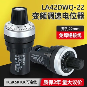 正品上海天逸电位器22孔径变频器调速器电位计LA42DWQ-22 2k10k5K