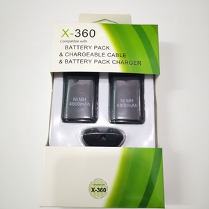 360手柄电池3in1电池包XBOX360无线手柄双电池配充电线三合一套装