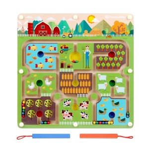 韩国玩具开心农场运笔磁性迷宫走珠亲子游戏益智教3-7岁益智玩具
