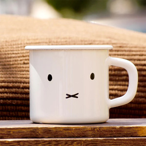 搪艺匠日式简约风白色搪瓷杯小清醒家用马克杯水杯咖啡杯可定制
