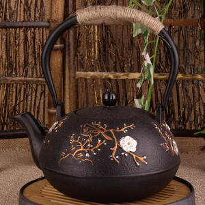 日本铁壶纯手工铸铁无涂层生铁壶老铁壶煮水茶壶尽快茶具 烧水壶
