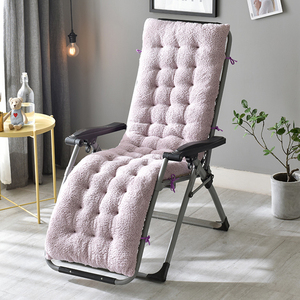加绒加厚椅垫秋冬季躺椅摇椅藤椅沙发坐垫折叠睡椅保暖通用棉垫子